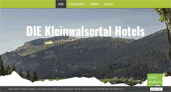 Desktop Screenshot of kleinwalsertal-hotels.com