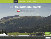 Tablet Screenshot of kleinwalsertal-hotels.com